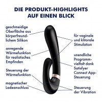 Смарт-вибратор с функцией нагрева Satisfyer Heat Wave черный