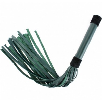 Плеть из натуральной кожи изумрудного цвета Lady's Arsenal 45 см