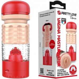 Реалистичный мастурбатор в колбе с вибрацией Pretty Love Emily