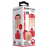 Реалистичный мастурбатор в колбе с вибрацией Pretty Love Emily
