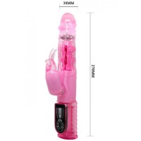 Вибратор Hi-tech со стимулятором клитора Lovely Friend 27 см Вибратор Hi-tech со стимулятором клитора Lovely Friend 27 см