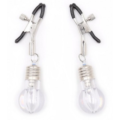 Оригинальные зажимы для сосков с лампочками