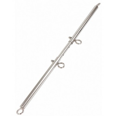 Регулируемая бондажная распорка серебряного цвета Регулируемая бондажная распорка серебряного цвета