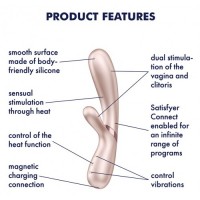 Смарт-вибратор с функцией нагрева Satisfyer Hot Lover бежевый