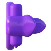 Двойное эрекционное кольцо с вибрацией Fantasy C-Ringz Lovely Licks Couples Ring