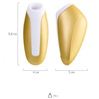 Вакуумно-волновой стимулятор клитора Satisfyer Love Breeze золотой