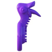 Двойное эрекционное кольцо с вибрацией Fantasy C-Ringz Lovely Licks Couples Ring