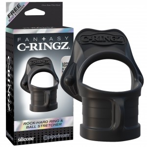 Кольцо на пенис и утяжка на мошонку Fantasy C-Ringz Rock Hard Ring & Ball Stretcher