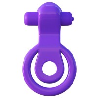 Двойное эрекционное кольцо с вибрацией Fantasy C-Ringz Lovely Licks Couples Ring