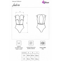 Нежное велюровое боди с розовым кружевом Jadore S/M Нежное велюровое боди с розовым кружевом Jadore S/M