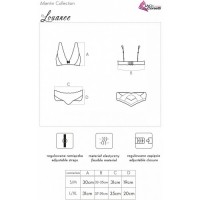 Изящный черный комплект с бежевым кружевом Louanee L/XL Изящный черный комплект с бежевым кружевом Louanee L/XL