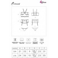 Соблазнительный комплект с поясом для чулок из черного кружева Pereas L/XL Соблазнительный комплект с поясом для чулок из черного кружева Pereas L/XL