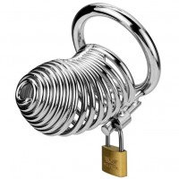 Мужской стальной пояс верности со сменными кольцами