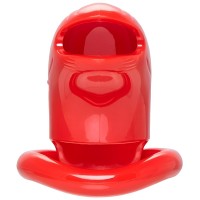 Красный пластиковый пояс верности со сменными кольцами