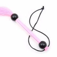 Компактная силиконовая плеть розового цвета 39 см