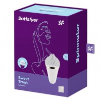 Вращающийся стимулятор Satisfyer Sweet Treat белый
