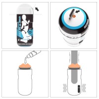 Мастурбатор в колбе губки Sex in a can с вибрацией Мастурбатор в колбе губки Sex in a can с вибрацией