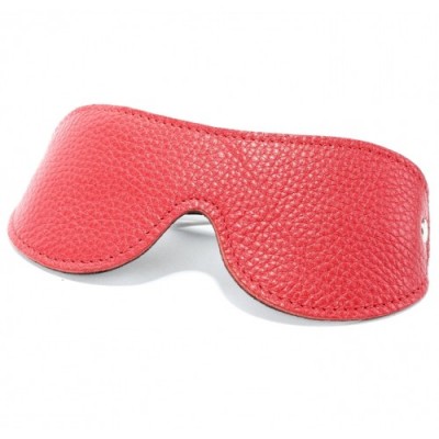 Маска на глаза из натуральной кожи красного цвета Маска на глаза из натуральной кожи красного цвета