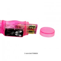 Вибратор Hi-Tech с ротацией и клиторальным стимулятором Happy Angel розовый Вибратор Hi-Tech с ротацией и клиторальным стимулятором Happy Angel розовый