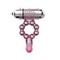 Эрекционное кольцо с вибрацией Pleasure Tongue Эрекционное кольцо с вибрацией Pleasure Tongue