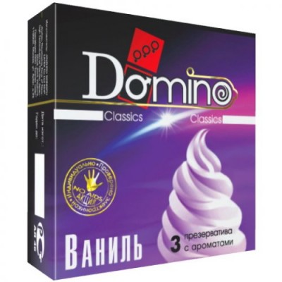 Презервативы Domino Classic с ароматом ванили 3 шт Презервативы Domino Classic с ароматом ванили 3 шт