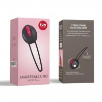 Вагинальный шарик Fun Factory Smartball Uno черно-малиновый