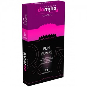 Текстурированные презервативы с точечной поверхностью Domino Classic Fun Bumps 6 шт