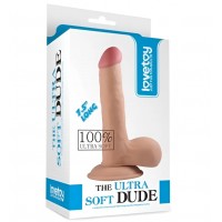 Реалистичный фаллос на присоске The Ultra Soft Dude 18 см Реалистичный фаллос на присоске The Ultra Soft Dude 18 см