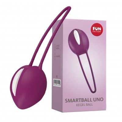 Вагинальный шарик Fun Factory Smartball Uno фиолетово-белый