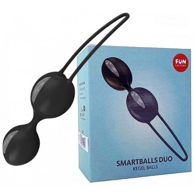 Вагинальные шарики Fun Factory Smartballs Duo черно-серые