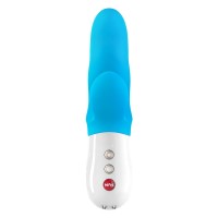 Вибратор с клиторальным стимулятором Fun Factory Miss Bi голубой