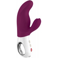 Вибратор с клиторальным стимулятором Fun Factory Miss Bi ежевичный