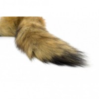 Силиконовая анальная втулка с рыжим хвостиком из натурального меха Furry Fox 43 см Силиконовая анальная втулка с рыжим хвостиком из натурального меха Furry Fox 43 см