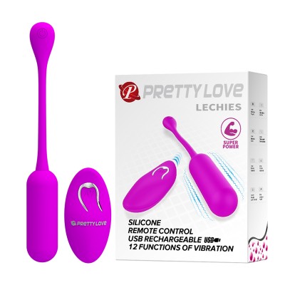 Перезаряжаемое виброяйцо Pretty Love Lechies с беспроводным управлением