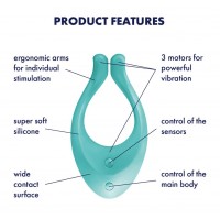 Многофункциональный вибратор для пар Satisfyer Endless Love бирюзовый