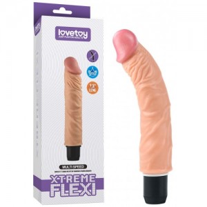 Реалистичный гнущийся вибратор Xtreme Flexi 24 см