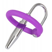 Уретральный буж с силиконовым кольцом под головку Penis Plug