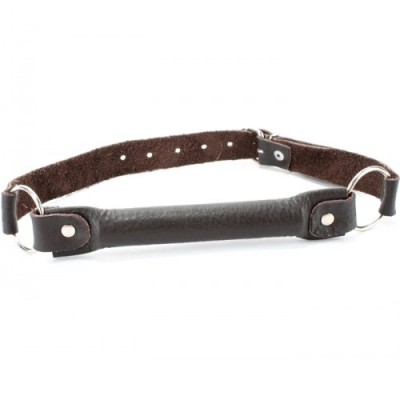 Кляп-трензель из мягкой натуральной кожи темно-шоколадного цвета Кляп-трензель из мягкой натуральной кожи темно-шоколадного цвета