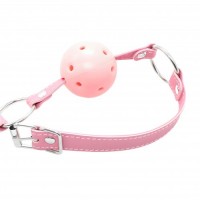 Розовый кляп-шар БДСМ Розовый кляп-шар БДСМ