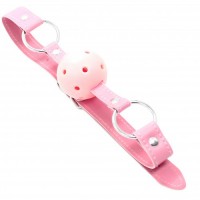 Розовый кляп-шар БДСМ Розовый кляп-шар БДСМ