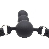 Силиконовый кляп-втулка черного цвета Силиконовый кляп-втулка черного цвета