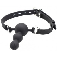 Силиконовый кляп-втулка черного цвета Силиконовый кляп-втулка черного цвета