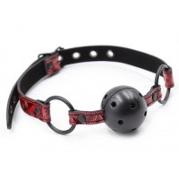 Черный кляп-шар на дизайнерском ремешке Черный кляп-шар на дизайнерском ремешке