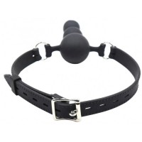 Силиконовый кляп-втулка черного цвета Силиконовый кляп-втулка черного цвета