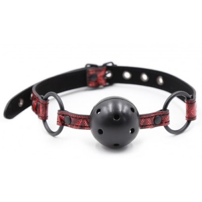 Черный кляп-шар на дизайнерском ремешке Черный кляп-шар на дизайнерском ремешке