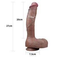 Реалистичный фаллос-мулат с большой мошонкой Lovetoy Silicone Cock 27 см Реалистичный фаллос-мулат с большой мошонкой Lovetoy Silicone Cock 27 см