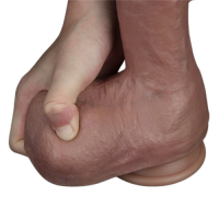 Реалистичный фаллос-мулат с большой мошонкой Lovetoy Silicone Cock 27 см Реалистичный фаллос-мулат с большой мошонкой Lovetoy Silicone Cock 27 см