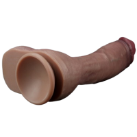 Реалистичный фаллос-мулат с большой мошонкой Lovetoy Silicone Cock 27 см Реалистичный фаллос-мулат с большой мошонкой Lovetoy Silicone Cock 27 см