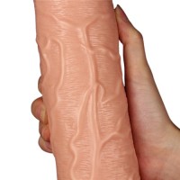 Большой фаллос на присоске Lovetoy Realistic Long Dildo 28 см