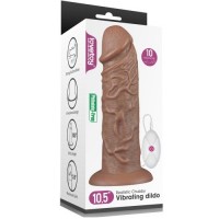 Большой вибратор-мулат на присоске Lovetoy Realistic Chubby Vibrating Dildo 27 см